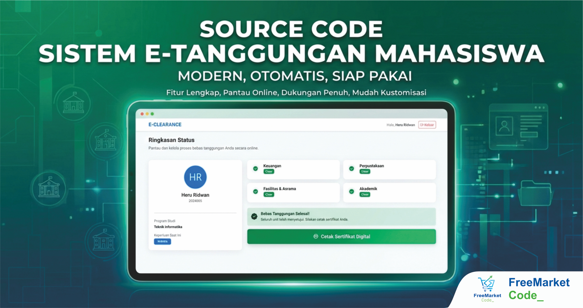 Sistem Manajemen E-Tanggungan Mahasiswa Menggunakan PHP + MySQL